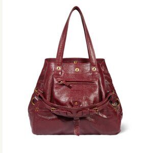 Stunning Jerome Dreyfuss Billy M Bag Goatskin brick red